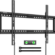 monTEK Fixed Low Profile TV Wall Mount for 37-86 Inch TVs, Heavy Duty Flush TV Bracket, Supports up to 165 lbs, Max VESA 600x400mm, Fits 16"/18"/24" Studs