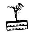 thumbnail image 2 of Percha metálica para colgar en la pared, adorno colgante de hierro, percha para medallas de carreras Estilo D, 2 of 9
