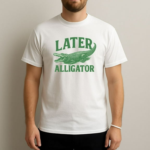 Later Alligator Funny Retro T-Shirt