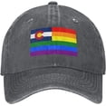 thumbnail image 2 of Pride Rainbow LGBT Flag of Colorado Baseball Cap Women Men Hat Vintage Trucker Sun Hat Dad Cowboy Hats, 2 of 8