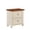 Brown & White, variant on Hommoo Mid Century Modern 2 Drawers Nightstand with Charging Station & Outlet Hole, Wood End Table Side Stroage Cabinet for Bedroom Living Room, Brown & White