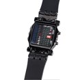 thumbnail image 3 of Montre électronique LED pour homme et femme, bracelet en PU, fonction date, 3 of 4