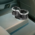 thumbnail image 3 of CTIRCHIU Car Cup Holder Expander ABS Dual Slots Non-Slip Black for Storage, 3 of 10