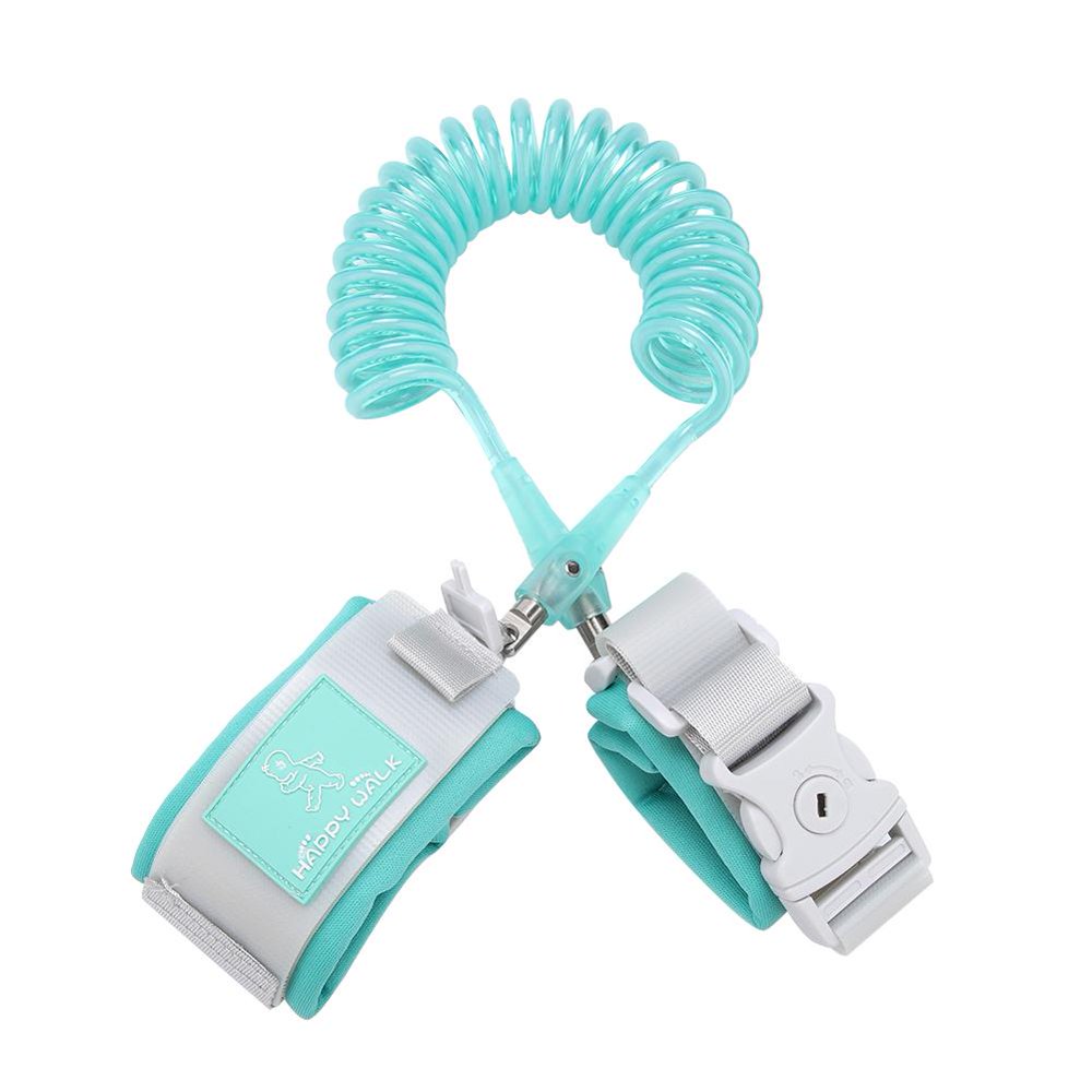 LYUMO 2M Baby Kids Anti Lost Wrist Leash with Safety Key Lock Child