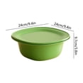 thumbnail image 3 of Colander Bowl with Lid,Detachable Lightweight Space Saving Fruit Vegetable Washing Strainer for Kitchen Food Prep Veggie Storage,Green, 3 of 6