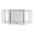 thumbnail image 6 of 14K White Gold 10mm Flat with Step Edge Band Ring Size 10, 6 of 7