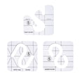 thumbnail image 2 of Agiferg Acrylic DIY Sewing Patchwork Ruler Special-shaped Hollow Sewing Kit Patchwork Template, 2 of 9