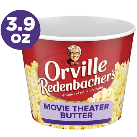 Orville Redenbacher's Movie Theater Butter Microwave Popcorn Tub, 3.29 oz-Pack of 2