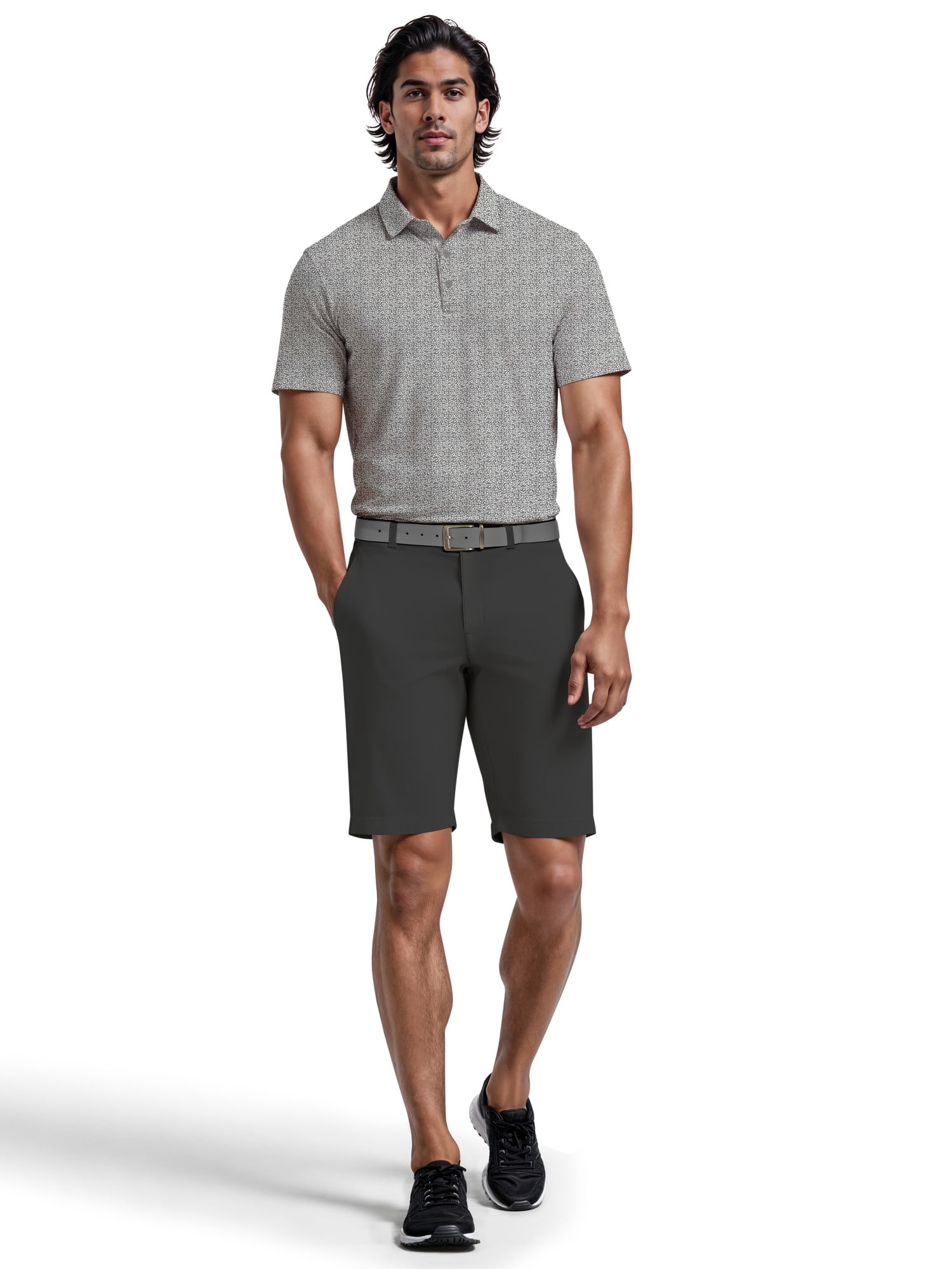 Ben Hogan Men's & Big Men's All Over Floral Printed Golf Polo, Sizes S-5XL
