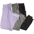 thumbnail image 5 of Sweet Hearts Girls' Sweatpants - 3 Pack Performance Jogger Pants with Pockets - High Waisted (5-18), 5 of 7