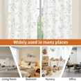 thumbnail image 7 of Lfeey Blackout Curtains for Bedroom, Thermal Insulated Window Drapes, Beige White Leaves Print, 52x96 Inches, 2 Panels, 7 of 7