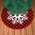 thumbnail image 4 of Fwttom 35.4 inches Christmas Tree Skirts, Holiday Elements Christmas Tree Decoration Skirts, Christmas Decorations Round Xmas Cover for Christmas Tree Winter Home Holiday, 4 of 6