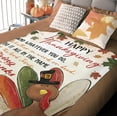 thumbnail image 5 of Thanksgiving Pumpkin Cornucopia Flannel Blanket, Fall Sweater Squirrel Throw Blanket Birthday Gifts for Kids Men Women, Autumn Thankful Grateful Blessed Soft Blanket for Bedding Sofa 50x60 Inch, 5 of 6