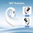 thumbnail image 3 of Single Bluetooth Phone Earpiece Earbud One Ear Piece Open Ear Bud Air Bone Conduction Earbud Earless Out of Ear Headphones Bluetooth Wireless Headsets with Microphone Earhook for Work, 3 of 7
