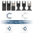 thumbnail image 4 of 20 PCS Oscillating Set for Wood Metal Precisely Cutting Oscillating Multi Tool Quick Release Saw for Most Kinds of Oscillating Tools, 4 of 7