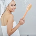 thumbnail image 4 of Jierger 17" Brush Double-Sided and Head Stiff with Soft Handle Brush , Long Handle Shower Brush,Back Scrubber,Body Exfoliator for Bath or Dry Brush,Bath Brush,Back Brush, 4 of 9