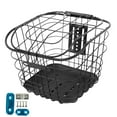 thumbnail image 2 of Colaxi Basket Front Rear Black Storage Basket Portable Mountain Bike Basket With bottom plate, 2 of 8