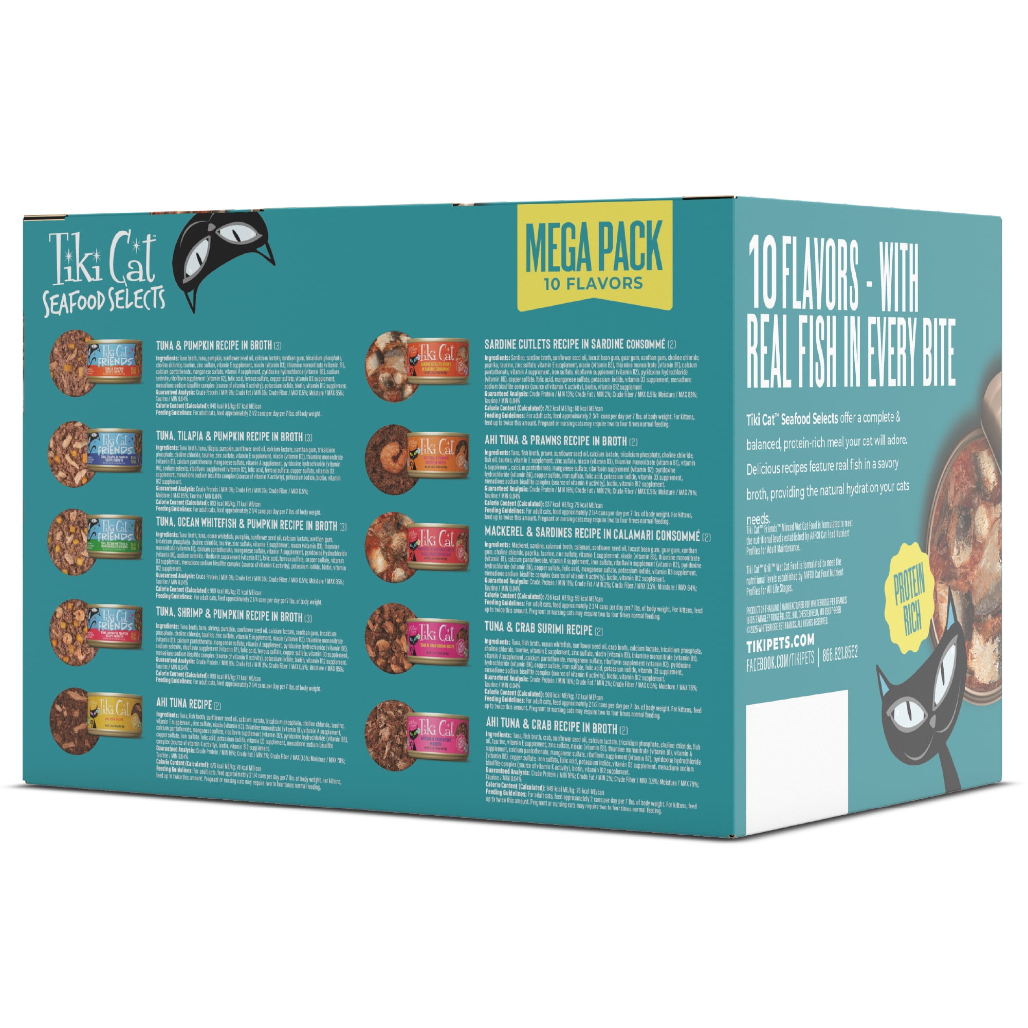 Tiki Cat Seafood Selects Wet Cat Food Mega Pack, 2.8 oz. Can (24 Count)