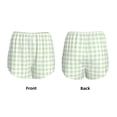 thumbnail image 5 of Qekee Pistachio Green Checkboard for 2 in 1 Flowy Running Shorts for Women High Waisted Gym Tennis Shorts Double Layer Shorts with Pocket, 5 of 9