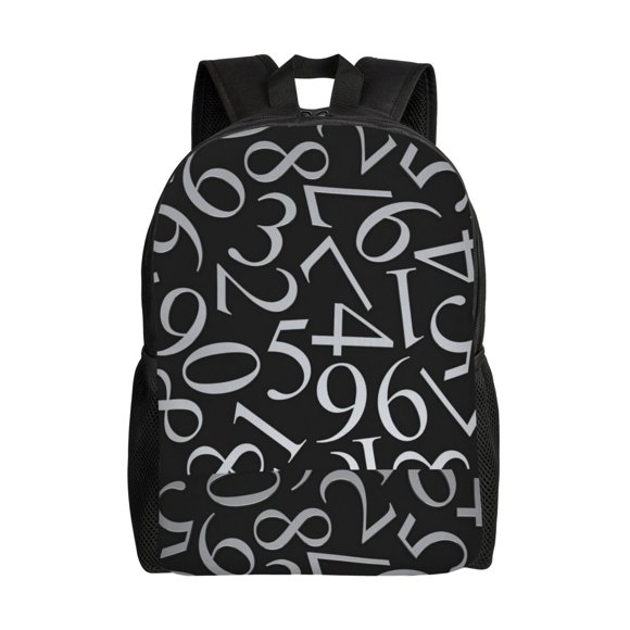 Balery Numbers Mochila - Mochila Estilosa y Duradera para Laptop de 15 Pulgadas con Tela Oxford Impermeable