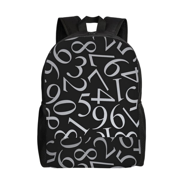 Balery Numbers Mochila - Mochila Estilosa y Duradera para Laptop de 15 Pulgadas con Tela Oxford Impermeable