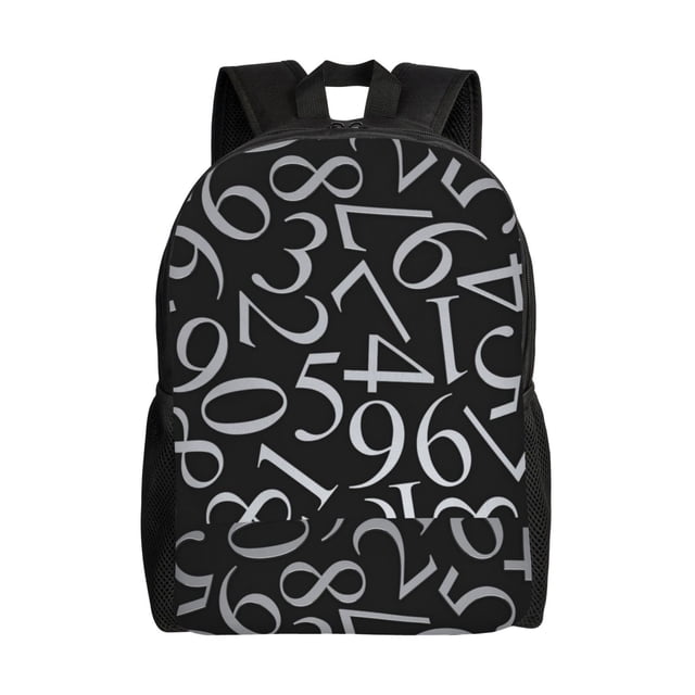 Balery Numbers Mochila - Mochila Estilosa y Duradera para Laptop de 15 Pulgadas con Tela Oxford Impermeable