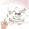 thumbnail image 2 of Christmas Gifts for Wife - Engraved Acrylic Block Puzzle Plaque Decorations 3.9 x 3.3 inch - Delicate Wife Birthday Gifts from Husband - Anniversary Mothers Day Birthday Gifts for Wife, Ideas, 2 of 7