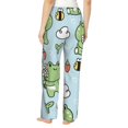 thumbnail image 3 of Fotbe Cute Floral Frog Women's Pajama Pants,Sleepwear Pants,Pj Bottoms Drawstring And Pockets-, 3 of 9