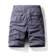 thumbnail image 5 of Pantalones cortos de herramientas de tiempo libre sólido con botones de cremallera de bolsillo para hombres de moda Fridja  fhjkhfk457885, 5 of 9