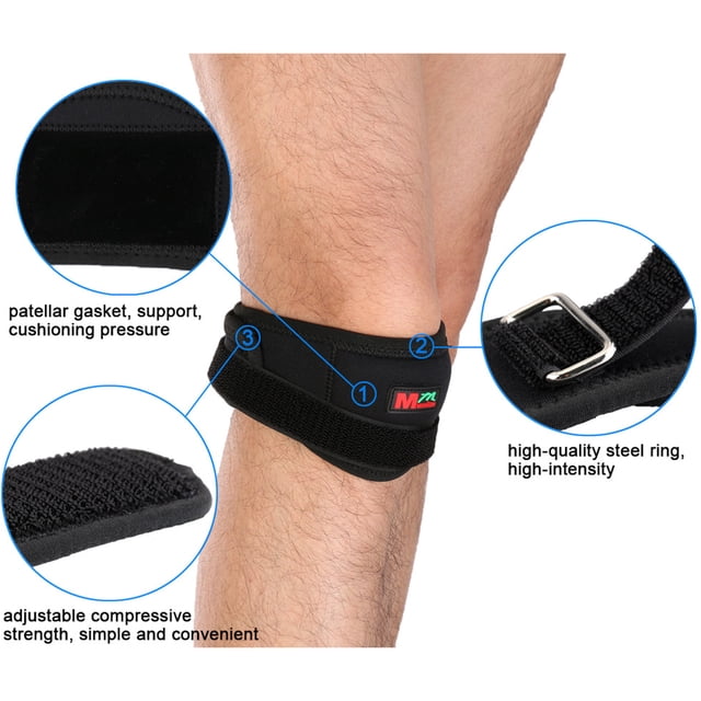 Support Réglable pour Rotule, Attelle de Genou, Bandage, Sangle de Tendon, Accessoires de Sport