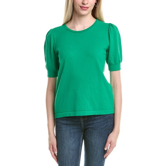 CeCe womens Pearl Back Sweater, XL, Green