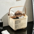 thumbnail image 5 of Dvumao School Supplies, Handheld Shower Basket With Dry And Wet Separation Large Capacity Bathroom Wash And Storage Basket Student Dormitory Storage Bath Basket, Teens Gifts, 5 of 6