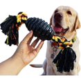 thumbnail image 1 of Juguetes para masticar para perros Rojo Verde con cuerda de goma resistente para perros pequeños medianos y grandes, 1 of 5