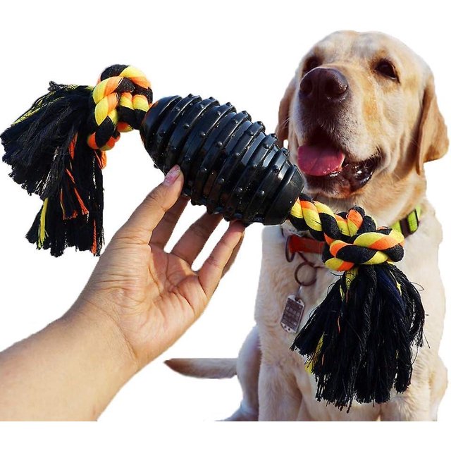 Juguetes para masticar para perros Rojo Verde con cuerda de goma resistente para perros pequeños medianos y grandes