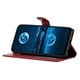 thumbnail image 2 of For iPhone 16 Pro Max Leather Phone Case Wallet Stand Cover with Handy Strap - Red, 2 of 5