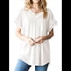 thumbnail image 1 of Blusa Informal de Verano para Mujer, de Corta, con Cuello en V, de Punto, Holgada, , Elegante. XL, 1 of 8