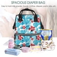 thumbnail image 5 of Daiia Hawaiian Style Large Capacity Baby Bag Waterproof Stylish Diaper Bag Mummy Backpack Adjustable Straps Diaper BagBaby Essentials Bag, 5 of 6