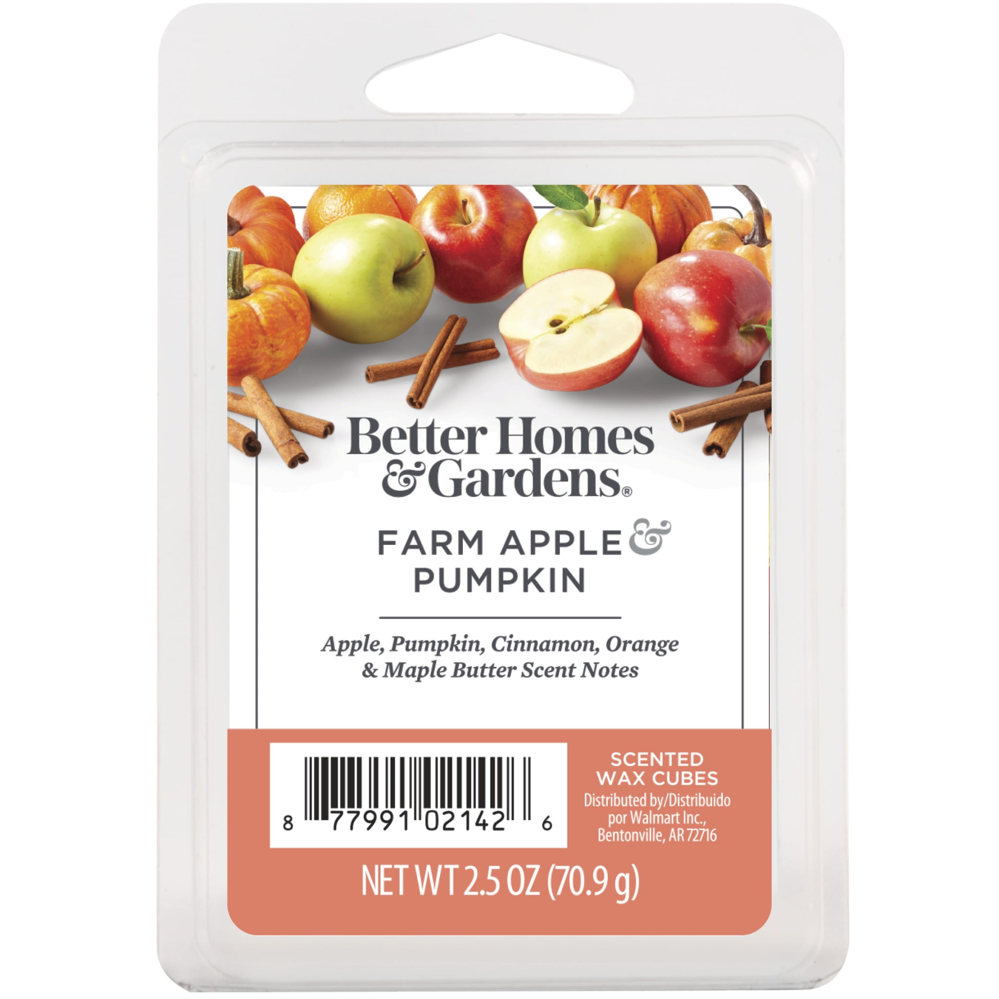 Better Homes  Gardens Farm Apple Pumpkin Scented Wax Melts, Better Homes & Gardens, 2.5 oz (1-Pack)