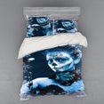 thumbnail image 2 of Ambesonne Colorful Bedding Set 3 Pcs, Roses Snowflakes, Twin, Pale Grey and Pale Blue, 2 of 3