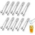 thumbnail image 1 of Juego de 10 pinzas para azúcar de acero inoxidable, pinzas para cubitos de hielo, pinzas para dulces, pinzas para azúcar, pinzas para servir espaguetis, pinzas para ensalada, pinzas para repostería,, 1 of 6