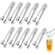 thumbnail image 1 of Juego de 10 pinzas para azúcar de acero inoxidable, pinzas para cubitos de hielo, pinzas para dulces, pinzas para azúcar, pinzas para servir espaguetis, pinzas para ensalada, pinzas para repostería,, 1 of 6
