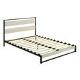 thumbnail image 5 of Home Design Huron Full Metal Platform Bed Frame with Full Slats and Under-Bed Storage, Light Gray, Easy Assembly, 5 of 6