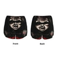 thumbnail image 5 of Lsque Chucky Printed Women's Running Shorts with Liner Pockets,Elastic Quick Dry Workout Athletic Gym Yoga Shorts,Womens High Waist Shorts-XX-Large, 5 of 9