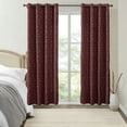 thumbnail image 6 of Gumesh Textured Red Curtain, 52"x63" Light Blocking Window Drapes for Living Room & Bedroom, 6 of 6