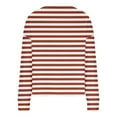thumbnail image 4 of UYISJ Women Oversized Striped Sweater Color Blocked Cardigan Fall Outfits Fashion V Neck Long Sleeve Button Up Knit Outerwear Brown M, 4 of 5