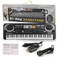 thumbnail image 2 of EGNMCR USB Musical Mic 61Key Piano Electronic Portable Instrument Kid Keyboard Toy Gift for Boys and Girls, 2 of 9