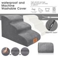 thumbnail image 4 of SHILIU-Dog Stairs for Small Dogs 15.7" H, 3-Step Foam Pet Steps with Washable Cover, Non-Slip Dog Steps for High Beds and Couch, Dog Ramp Soft Pet Stairs for Old Cats, Senior Dogs, Injured Pets, 4 of 4