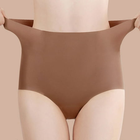uublik High Cut Panties for Women Soft Underwear Super Stretchy Briefs Full Coverage Panties Lace Underwear for Women Coffee