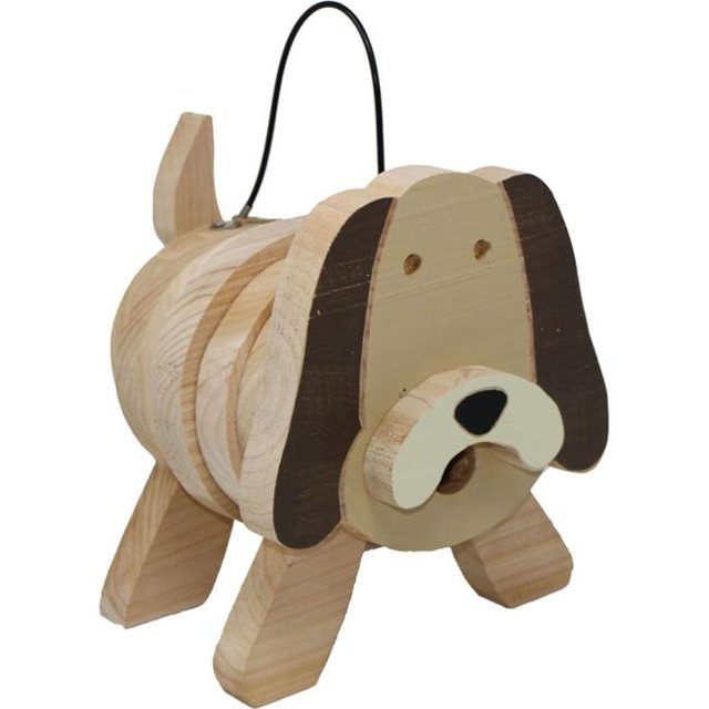 Welliver Outdoors WDSD Stacks Dog Bird House - Tan, Natural