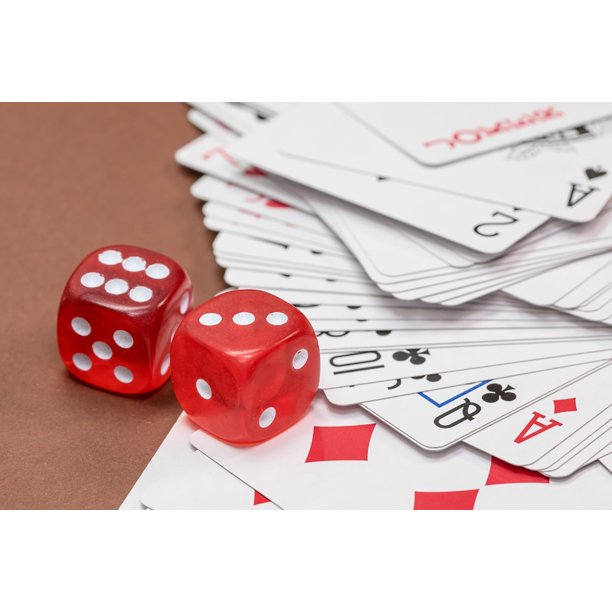 peel n stick poster of cube cards gambling roll the dice card game poster 24x16 adhesive sticker poster print walmart com